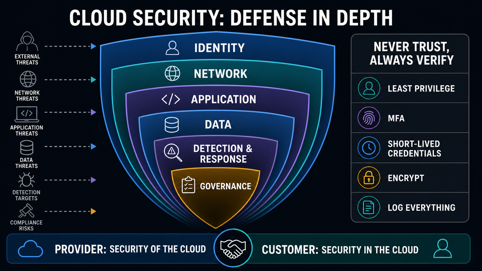 Cloud security defense in depth