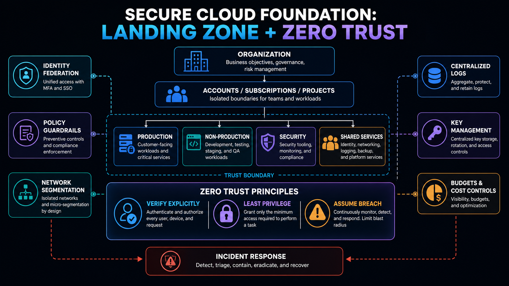 Secure landing zone and Zero Trust architecture